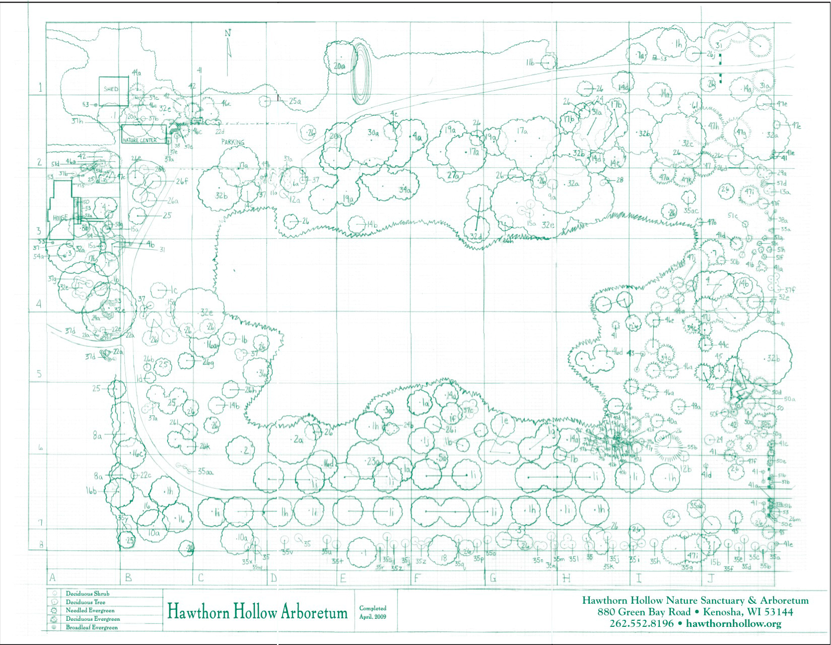 Arboretum Map Large